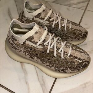 Yeezy 380 Sneakers in Pyrite - Cream and Brown